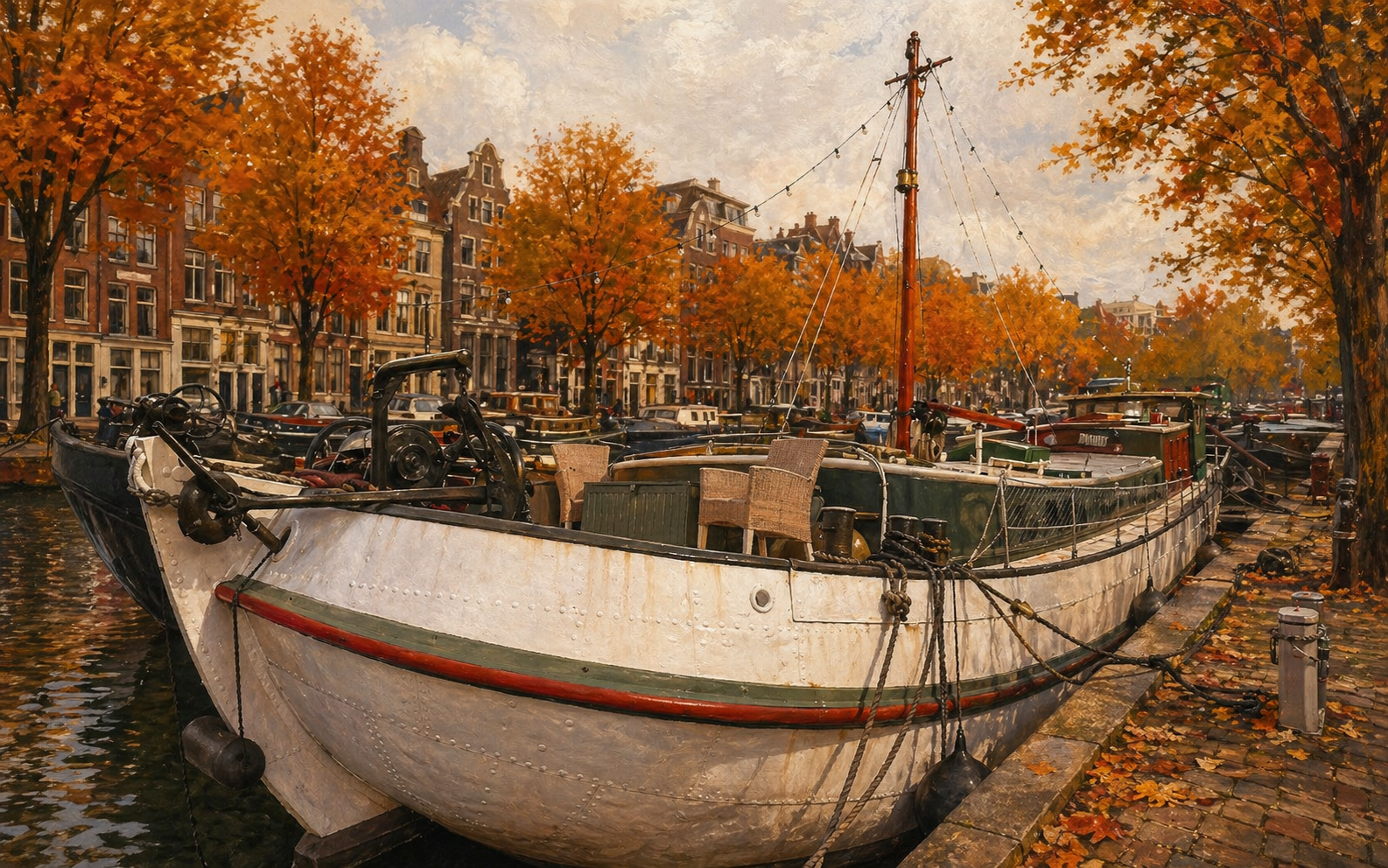 Autumn towpath